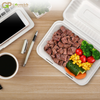 Greenwich Packaging Premium Bagasse Clamshell Box 9x6 inch- Pack of 50