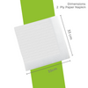 2 ply 33cm White Napkin