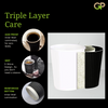 Triple layer kraft black ripple cup  - 12 oz (S-wave design)