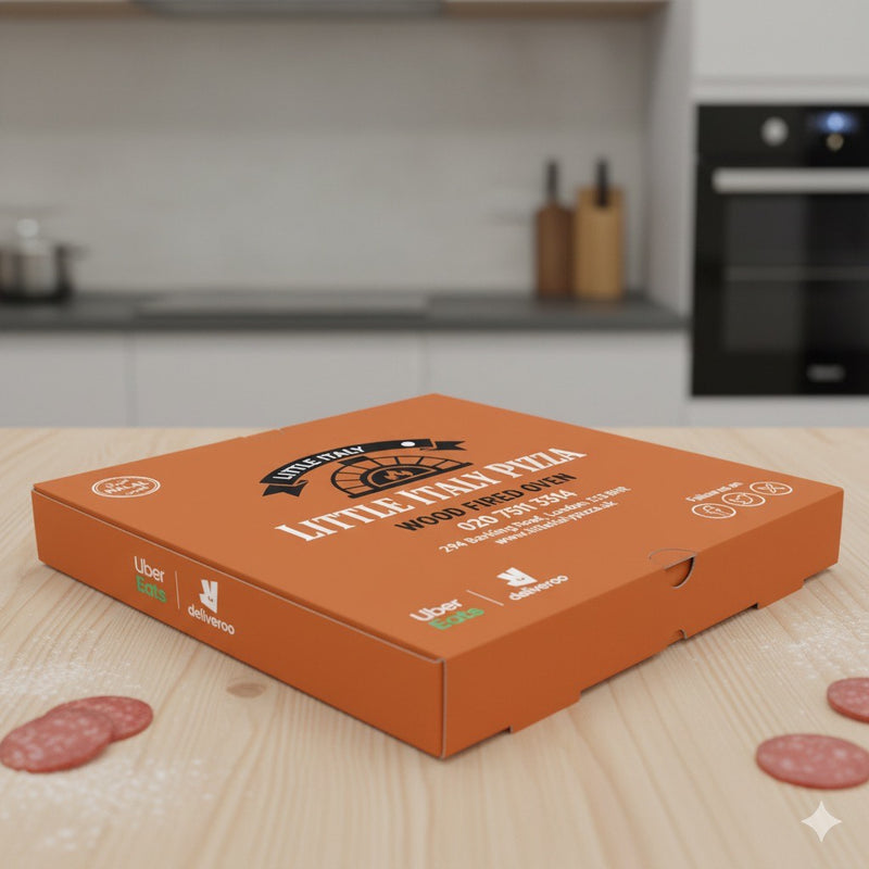 AI - Generated Branded Pizza Box