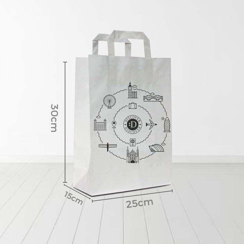 Large Paper Bag - Brown Kraft / White Kraft