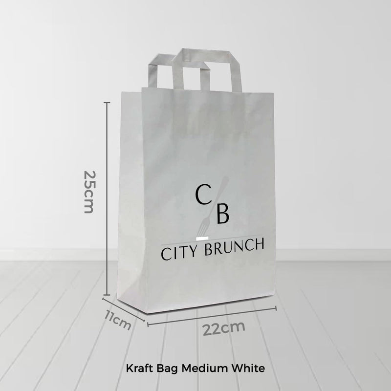 Large Paper Bag - Brown Kraft / White Kraft